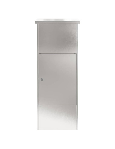 Cassetta per pacchi con porta Argento 44,5 x 29 x 110,5 cm
