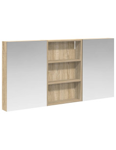 Set di Armadi da Bagno con porta 3 pcs 120 x 10,5 x 60,5 cm 2