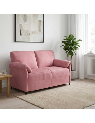 Divano a 2 Posti Rosa 158 x 83 x 95 cm Velluto