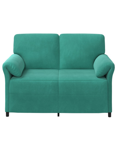 Divano a 2 Posti Turchese 138 x 83 x 95 cm Velluto