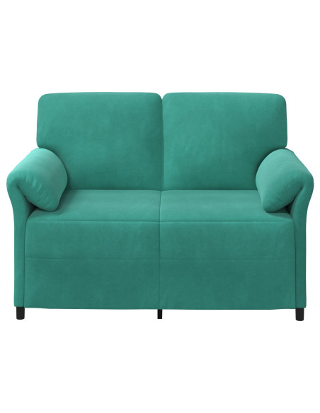 Divano a 2 Posti Turchese 138 x 83 x 95 cm Velluto