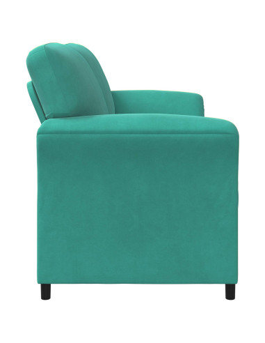 Divano a 2 Posti Turchese 138 x 83 x 95 cm Velluto