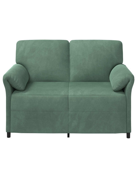 Divano a 2 Posti Verde Mare 138 x 83 x 95 cm Velluto