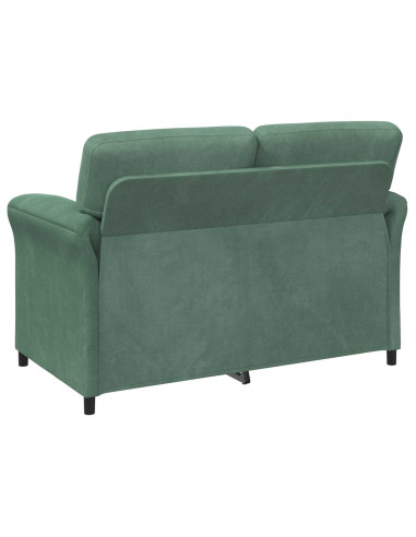 Divano a 2 Posti Verde Mare 138 x 83 x 95 cm Velluto
