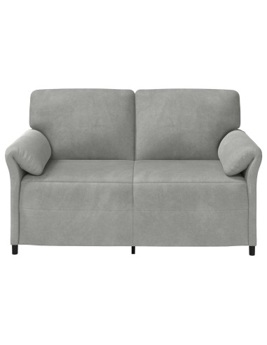 Divano a 2 Posti Grigio Chiaro 158 x 83 x 95 cm Velluto
