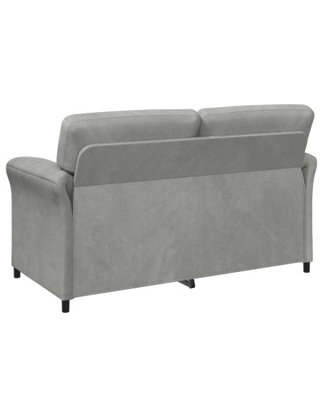 Divano a 2 Posti Grigio Chiaro 158 x 83 x 95 cm Velluto