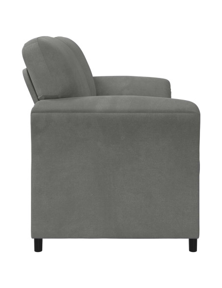 Divano a 2 Posti Grigio Scuro 158 x 83 x 95 cm Velluto