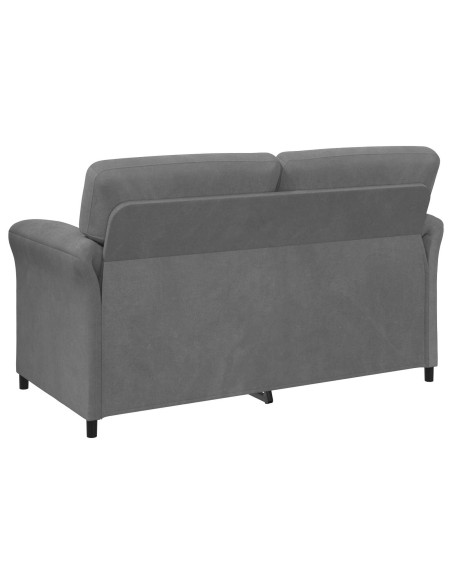 Divano a 2 Posti Grigio Scuro 158 x 83 x 95 cm Velluto