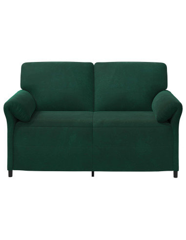 Divano a 2 Posti Verde Scuro 158 x 83 x 95 cm Velluto
