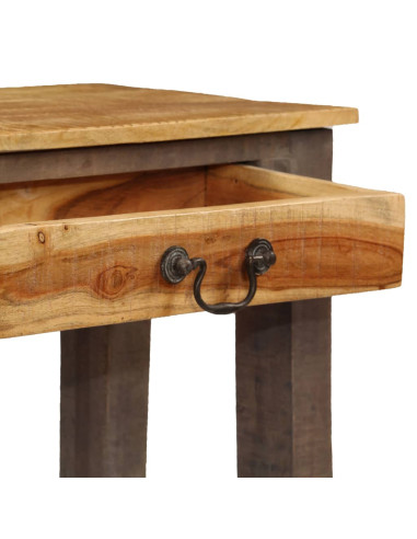 Tavolino da Salotto in Legno Massello Vintage 118x30x80 cm