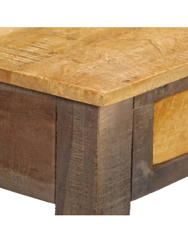 Tavolino da Salotto in Legno Massello Vintage 118x30x80 cm