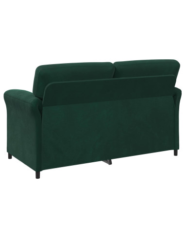Divano a 2 Posti Verde Scuro 158 x 83 x 95 cm Velluto