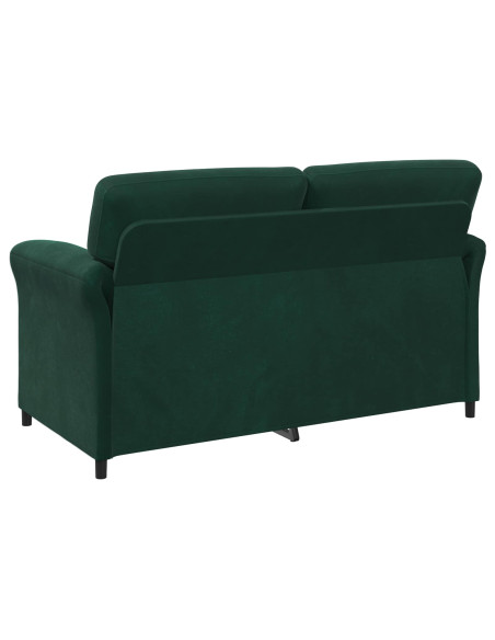 Divano a 2 Posti Verde Scuro 158 x 83 x 95 cm Velluto