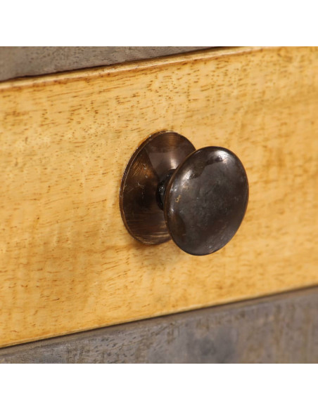 Tavolino da Salotto in Legno Massello Vintage 118x30x80 cm