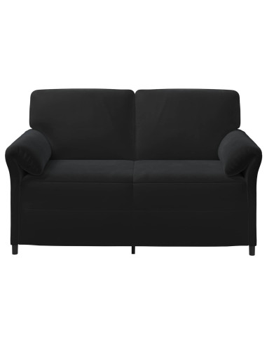 Divano a 2 Posti Nero 158 x 83 x 95 cm Velluto