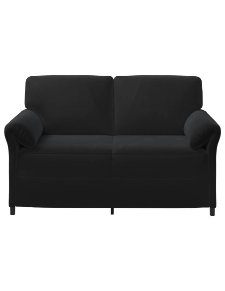Divano a 2 Posti Nero 158 x 83 x 95 cm Velluto