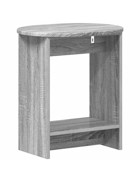 Tavolo laterale Sonoma grigia 50 x 39,5 x 55 cm