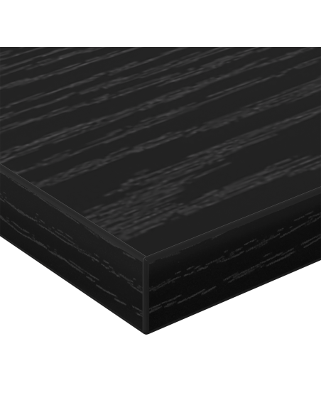 Scaffale 4 pcs Nero 60 x 20 x 1,5 cm Legno multistrato