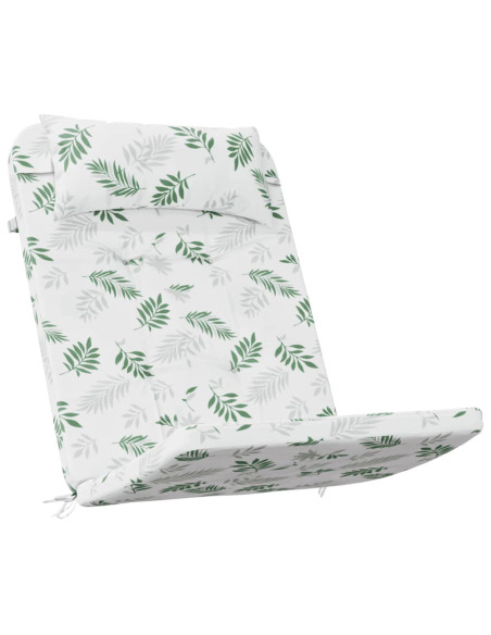 Cuscini Sedia Adirondack 2 pz Motivo a Foglie in Tessuto Oxford
