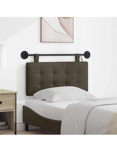 Testiera sospesa Con luce LED Grigio Similpelle