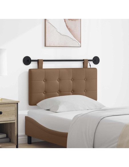 Testiera sospesa Con luce LED Cappuccino Similpelle