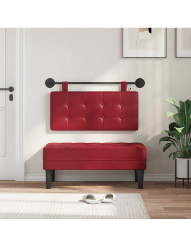 Testiera sospesa Con luce LED Rosso Vino Similpelle