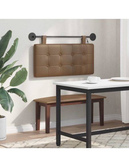 Testiera sospesa Con luce LED Cappuccino Similpelle