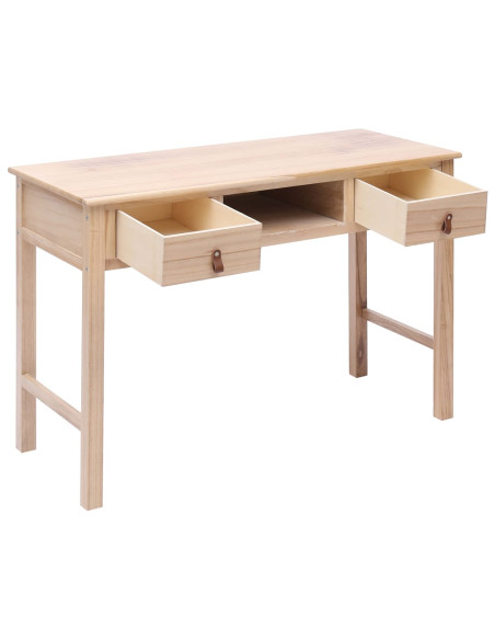 Scrivania Naturale 110x45x76 cm in Legno