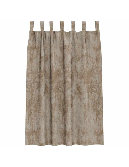 Tende in Velluto con tende 2 pcs Champagne 175 x 140 cm Velluto