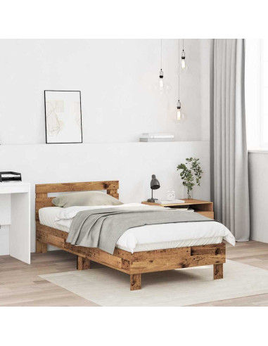 Struttura del letto con testiera Legno vecchio 193 x 95 x 88 cm