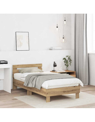 Struttura del letto Rovere artigianale 193 x 95 x 88 cm