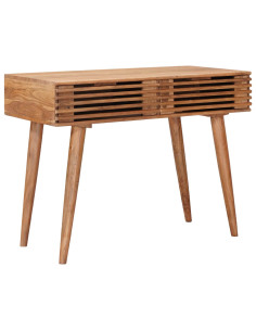 Scrivania con cassetto Naturale 100 x 48 x 76 cm 2