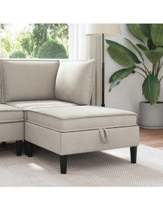 Pouf con Storage Avena Velluto