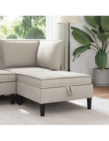 Pouf con Storage Avena Velluto