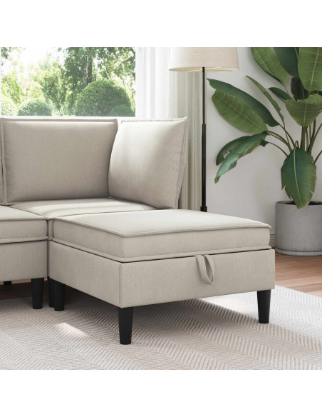 Pouf con Storage Avena Velluto