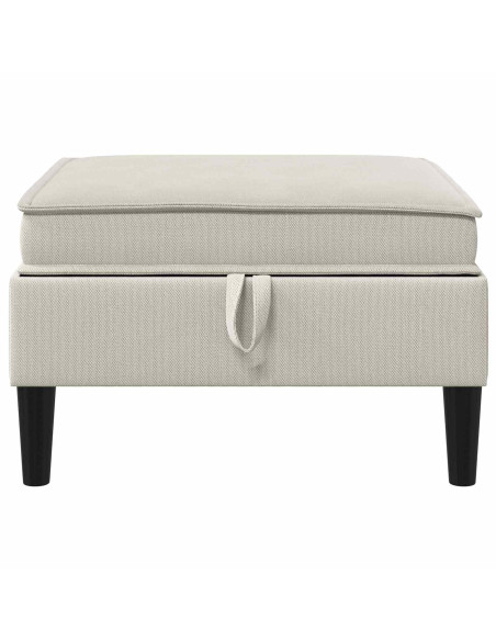 Pouf con Storage Avena Velluto