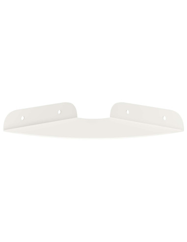 Mensola sospesa con lo scaffale 2 pcs Bianco 15 x 15 x 2 cm
