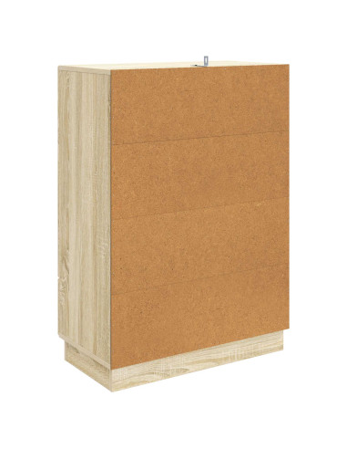 Credenza Rovere Sonoma 66 x 34,5 x 92 cm Legno ingegnerizzato