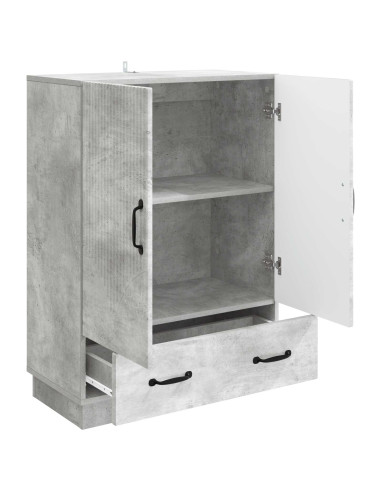 Credenza Grigio Cemento 66 x 34,5 x 92 cm Legno ingegnerizzato