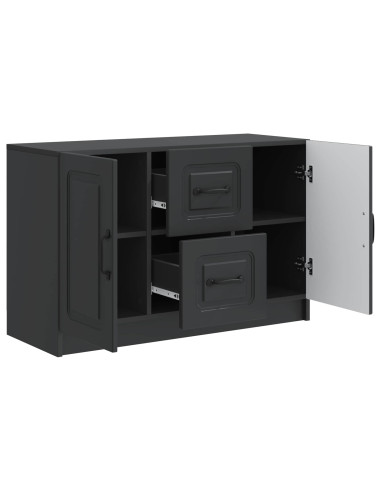 Credenza Nero 89 x 34,5 x 57 cm Legno ingegnerizzato