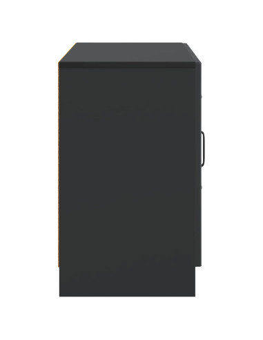 Credenza Nero 89 x 34,5 x 57 cm Legno ingegnerizzato