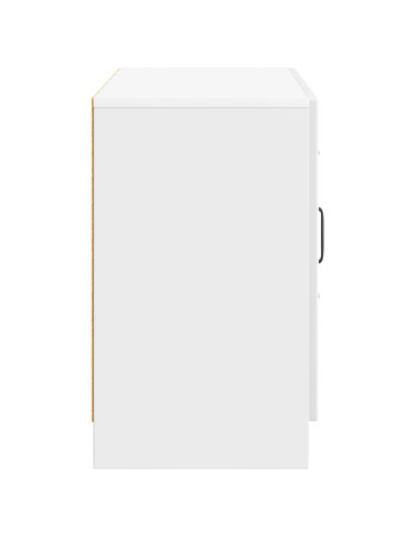 Credenza Bianco Lucido 89 x 34,5 x 57 cm Legno ingegnerizzato