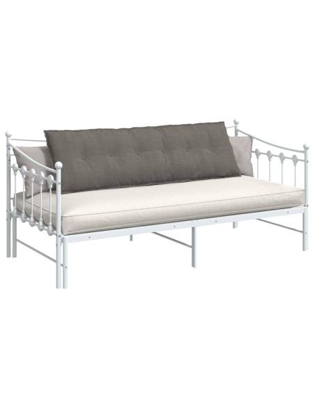 Cuscino per Schiena Grigio chiaro 160 x 50 cm Tessuto in Cords