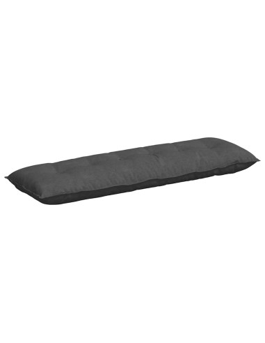 Cuscino per Schiena Grigio scuro 160 x 50 cm Tessuto in Cords