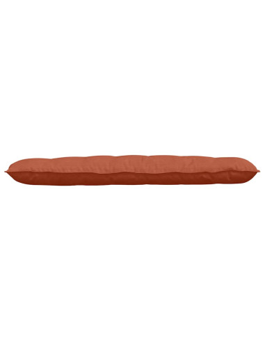Cuscino per Schiena Rosso Arancio 160 x 50 cm Tessuto in Cords