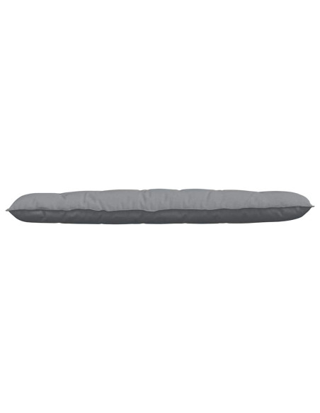Cuscino per Schiena Grigio chiaro 180 x 19 x 50 cm Tessuto