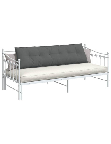 Cuscino per Schiena Grigio scuro 180 x 19 x 50 cm Tessuto