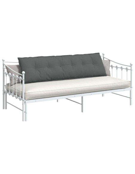 Cuscino per Schiena Grigio scuro 180 x 19 x 50 cm Tessuto