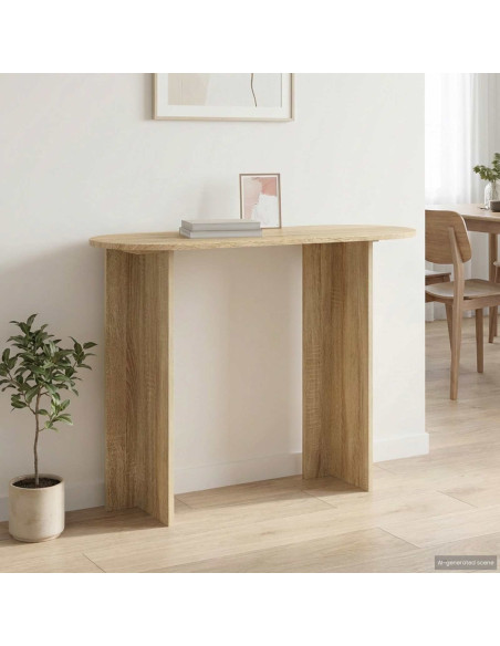 Tavolo consolle Rovere Sonoma 100 x 39,5 x 75 cm