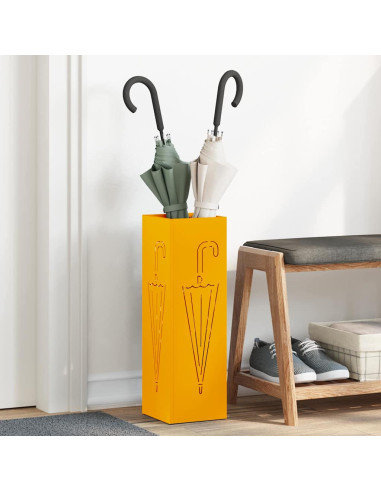 Supporto per Ombrellone Senape 15,5 x 15,5 x 49 cm Metallo